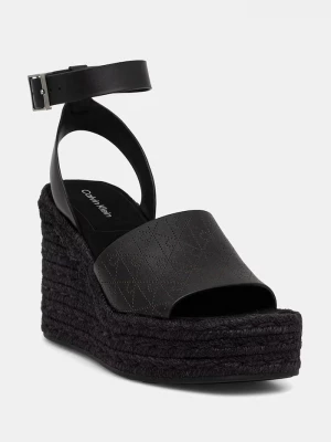 Obrázek produktu Calvin Klein sandály WEDGE ESPAD 70 AOP LTH černá