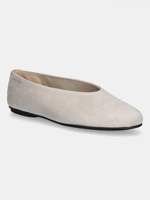 Obrázek produktu Calvin Klein Semišové baleríny Calvin Klein BALLERINA ROUND HW SUE béžová
