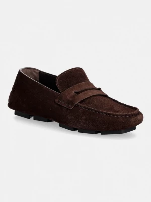 Obrázek produktu Calvin Klein Semišové mokasíny SQUARE DRIVER SUEDE hnědá
