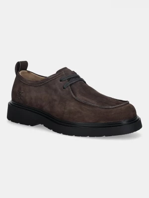 Obrázek produktu Calvin Klein Semišové polobotky Calvin Klein COMBAT APRON LACEUP NU hnědá