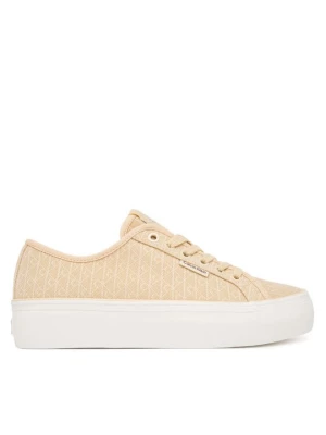 Obrázek produktu Calvin Klein Sneakersy Vulc Flatf Laceup Jaq Aop HW0HW03265 Světle žlutá