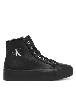 Obrázek produktu Calvin Klein Sneakersy Vulc Flatf Mid Laceup Lth Fur HW0HW03234 Černá
