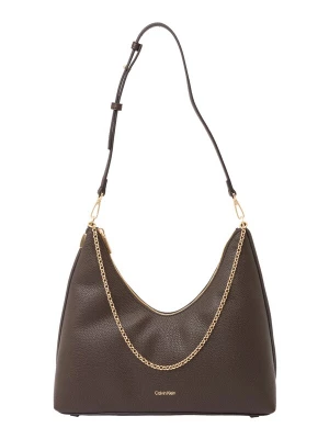Obrázek produktu Calvin Klein Taška přes rameno 'Chain Strap Pebble Grain Hobo' čokoládová