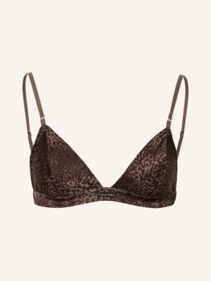 Obrázek produktu Calvin Klein Trojúhelníková Podprsenka Signature Satin Ze Saténu černošedá / černá