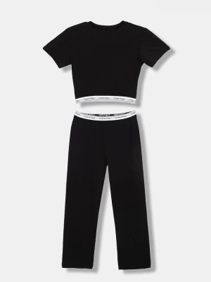 Obrázek produktu Calvin Klein Underwear dvoudílné pyžamo dětské bavlněné s elastanem černá