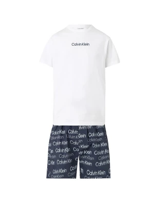 Obrázek produktu Calvin Klein Underwear Pyžamo krátké tmavě modrá / bílá