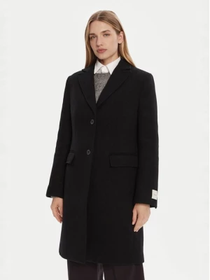 Obrázek produktu Calvin Klein Vlněný kabát LV044D558G Černá Slim Fit