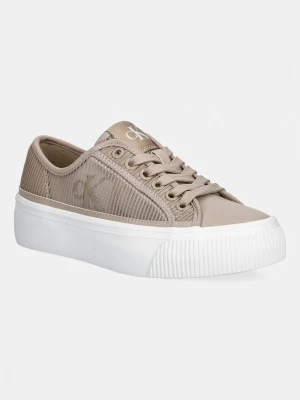 Obrázek produktu Calvin Klein VULC FLATF LACEUP STRIPED NYL sneakers boty dámské béžová