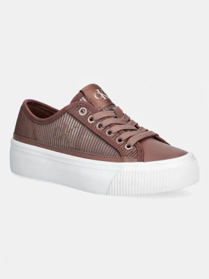 Obrázek produktu Calvin Klein VULC FLATF LACEUP STRIPED NYL sneakers boty dámské hnědá
