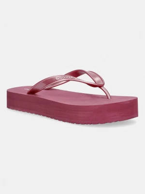 Obrázek produktu Calvin Klein žabky dámské FLATFORM FLIP FLOP MET TPU růžová