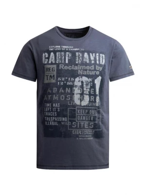 Obrázek produktu CAMP DAVID Tričko 'Wild Sites I' kouřově modrá / pastelová modrá / modrý melír