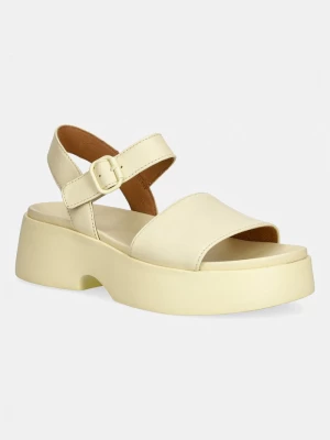 Obrázek produktu Camper sandály na platformě dámské kožené Tasha žlutá