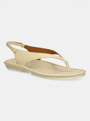 Obrázek produktu Camper sandály na plochém podpatku dámské kožené Right Isla žlutá