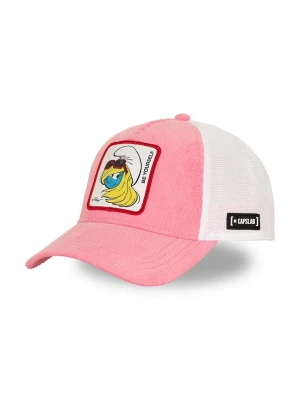 Obrázek produktu Capslab kšiltovka dámská s bavlnou x Smurf růžová