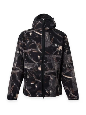 Obrázek produktu Carhartt WIP Fleecová mikina 'Blevin Liner' hnědá / tmavě šedá / černá / bílá