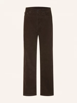 Obrázek produktu Carhartt Wip Kordové Kalhoty Aaron Regular Tapered Fit tmavě hnědá