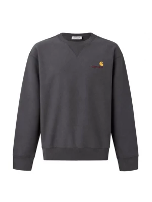 Obrázek produktu Carhartt WIP Mikina 'American Script' tmavě žlutá / grafitová / tmavě červená