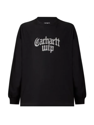 Obrázek produktu Carhartt WIP Tričko 'Blackletter' světle šedá / černá