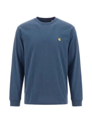Obrázek produktu Carhartt WIP Tričko 'Chase' tmavě modrá / zlatá