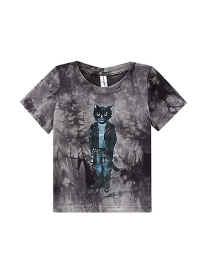 Obrázek produktu Cat e Lolette Tričko 'Rocker Cat' šedá / bílá