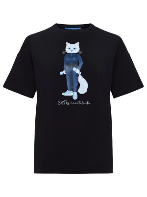 Obrázek produktu Cat e Lolette Tričko 'Sport cat with dumbbells' modrá