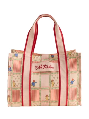 Obrázek produktu Cath Kidston Nákupní taška 'Paddington' zelená / růžová / pudrová / oranžově červená