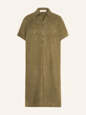 Obrázek produktu Catnoir Košilové Šaty Z Kombinace Materiálů khaki / růžová / tmavě zelená