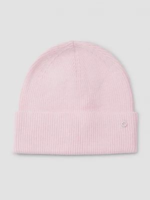 Obrázek produktu Čepice beanie s možností ohrnutí a s logem s.Oliver růžová