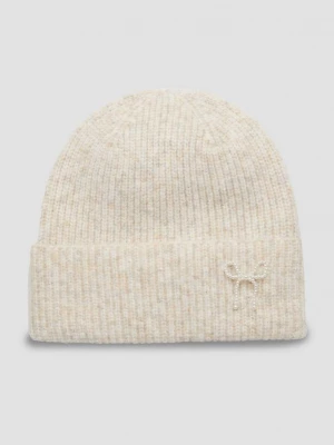 Obrázek produktu Čepice beanie z vlněné směsi, s kamínky s.Oliver béžová
