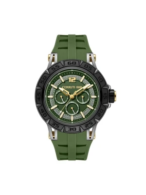 Obrázek produktu CERRUTI 1881 Analogové hodinky 'Function watch Velletri Declinatin' zelená