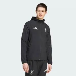 Obrázek produktu Cestovní větrovka se zipem po celé délce Liverpool FC Tiro Adidas černá