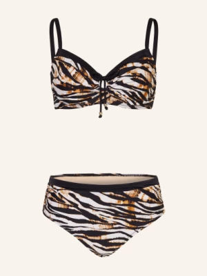 Obrázek produktu Charmline Bikiny S Kosticemi Wild Contrast černá / hnědá / bílá