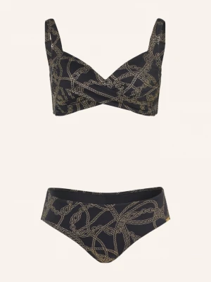 Obrázek produktu Charmline Bustier Bikiny Interlace Chains S Ovinutým Střihem černá / zlatá
