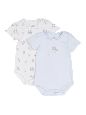 Obrázek produktu Chicco Dupačky / body tmavě béžová / světlemodrá / bílá