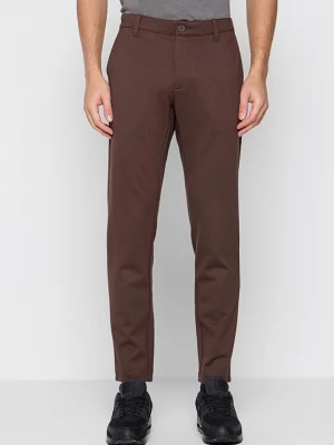 Obrázek produktu Chino kalhoty INDICODE tmavě hnědá