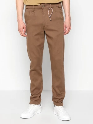 Obrázek produktu Chino kalhoty INDICODE tmavě hnědá