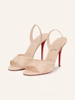 Obrázek produktu Christian Louboutin Sandály Miss Z Lace Sling 100 světle růžová