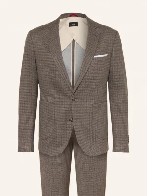 Obrázek produktu Cinque Jerseyový Oblek Cidatius Extra Slim Fit hnědá / béžová / tmavě šedá