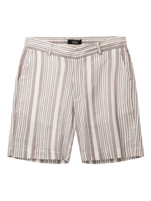 Obrázek produktu Clean Cut Copenhagen Chino kalhoty 'Barcelona Creed' tmavě béžová / bílá