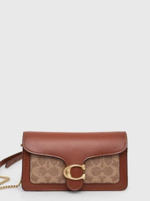Obrázek produktu Coach Kožená kabelka Tabby Chain Clutch In Signature Canvas hnědá