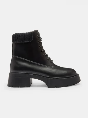Obrázek produktu Coach Kožené kotníkové boty Coach Leah Platform černá
