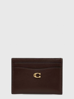 Obrázek produktu Coach Kožené pouzdro na karty Coach Essential Card Case hnědá