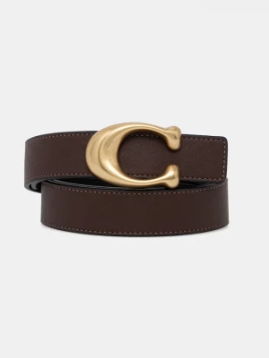 Obrázek produktu Coach oboustranný pásek dámský kožený hnědá