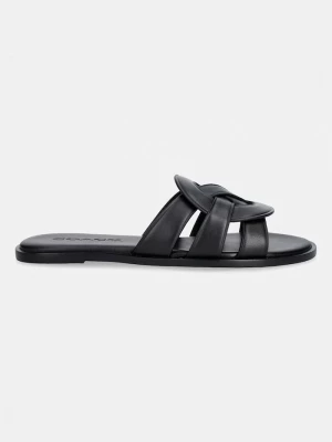 Obrázek produktu Coach pantofle dámské kožené Lena Leather Slide Sandal černá