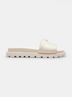 Obrázek produktu Coach pantofle na plochém podpatku dámské kožené Brynn Leather Slide Sandal