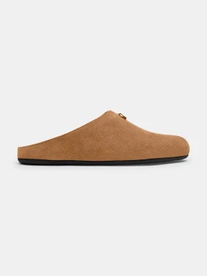 Obrázek produktu Coach pantofle nazouváky dámské semišové Sculpted C Soft Mule béžová