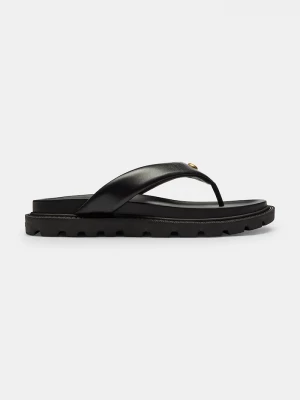 Obrázek produktu Coach žabky dámské kožené Brynn Leather Thong Sandal černá