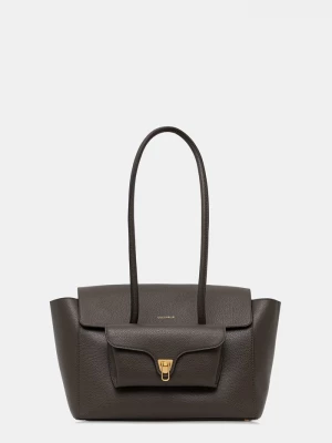Obrázek produktu Coccinelle nákupní taška dámská kožená DOUBLE BEAT zelená