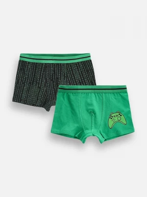 Obrázek produktu Coccodrillo boxerky dětské bavlněné s elastanem 2-pack zelená