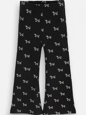 Obrázek produktu Coccodrillo zvonové kalhoty dětské bavlněné s elastanem černá